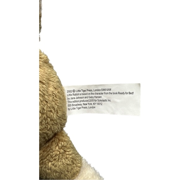 LITTLE RABBIT PLUSH FROM READY FOR BED BOOK BY JANE JOHNSON TIGER PRESS BUNNY - Picture 5 of 7